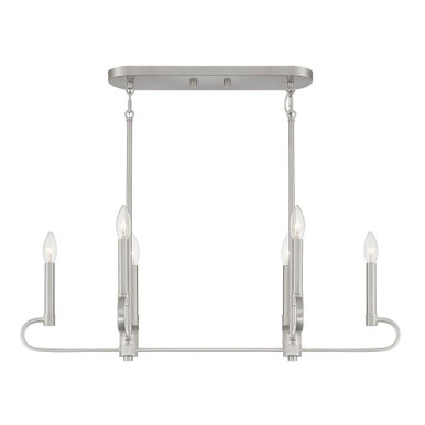 Summit 6 Light Oversized Island Pendant by Designers Fountain - D269C-IS-MB