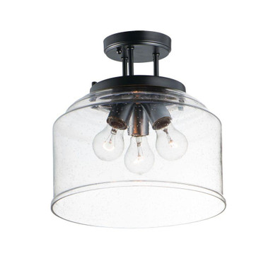 Acadia 3 Light 12.75 Inch Wide Semi Flush Mount by Maxim - 12271