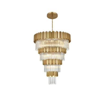 Willow 27 Light Chandelier 52 Inch Tall and 40 Inch Wide by Elegant - 3400GR40