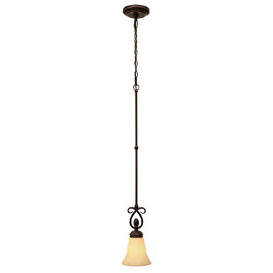 Torbellino 1 Light Small Pendant by Golden - 8106-M1L CDB