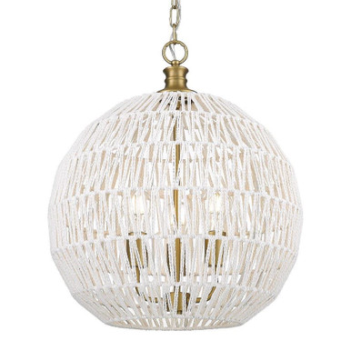 Florence 3 Light Large Pendant by Golden - 6933-3P