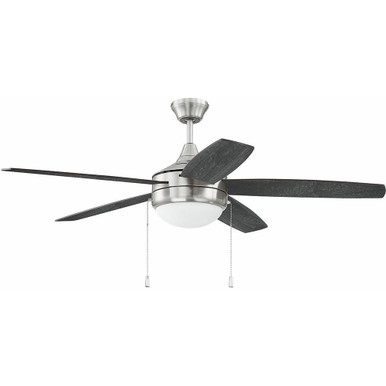 Phaze 5 Blade Ceiling Fan with Light Kit 52 inch wide by Craftmade - PHA52BNK5-BNGW