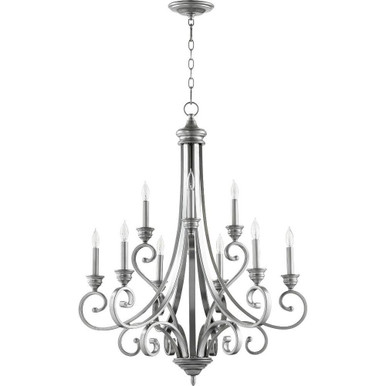 Bryant 9 Light Large 2 Tier Chandelier by Quorum 6054-9 - 6054-9