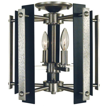Bucolic 4 Light Medium Dual Mount Pendant by Framburg - F-L1061 BR/MBLACK
