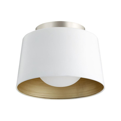 Trapeze 1 Light 10.5 Inch Wide Flush Mount by Quorum - 3003-11