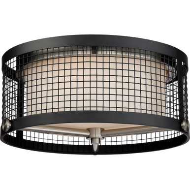Pratt 3 Light 16.75 Inch Wide Flush Mount by Nuvo - 60/6452