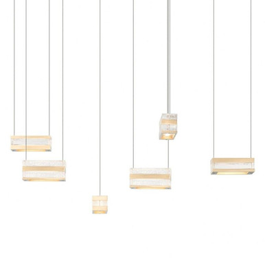 Stacks 27W 6 LED Mini Small Pendant by Hubbardton Forge - 401349