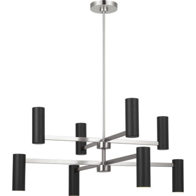 Zentro 8 LED Chandelier 36 Inch Wide by Generation - GLC2068E