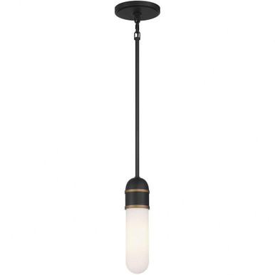 Capsule 6W 1 LED Pendant 12 Inch Tall and 3.25 Inch Wide by Crystorama - CAP-8511-MK-TG