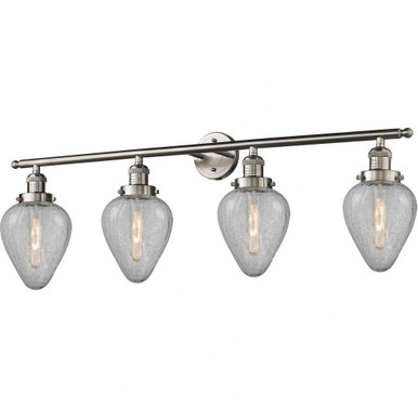 Geneseo 4 Light Vanity Light 43 Inch Wide by Innovations - 215-SN-G165