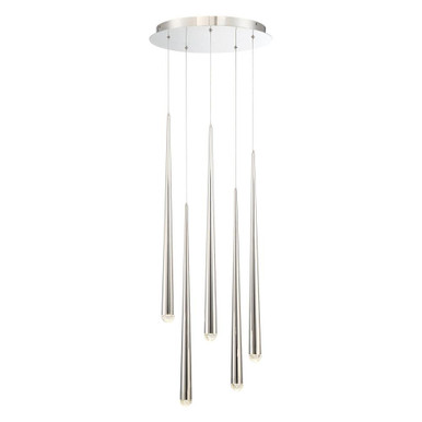 Cascade 5 LED Light Small Round Chandelier by Modern Forms PD-41705R - PD-41705R