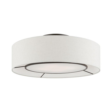 Ellsworth 4 Light 21 Inch Wide Semi Flush Mount by Livex - 40144