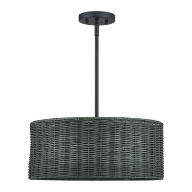 Weavington 3 Light Pendant 16 Inch Tall and 18 Inch Wide by Livex - 60043
