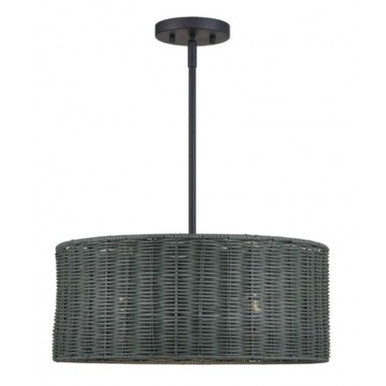 Weavington 3 Light Pendant 16 Inch Tall and 18 Inch Wide by Livex - 60043