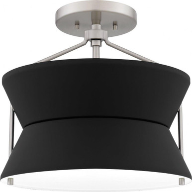 2 Light 13 Inch Wide Semi Flush Mount by Quoizel - QSF6166BN