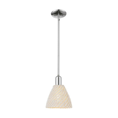 Natural Ballston Dome 1 Light Stem Mini Pendant 7.5 Inch by Innovations - 716-1S-NBD-75_P