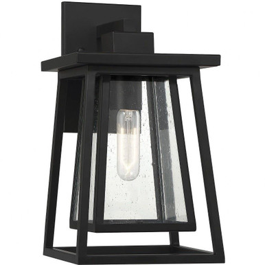 Denver 1 Light Outdoor Wall Lantern 15 Inch Tall by Savoy House - 5-2021-bk