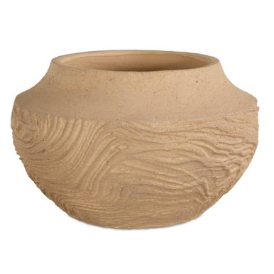 Sandstone Flow Vase 7 Inch Tall and 12 Inch Wide by uttermost - 18266