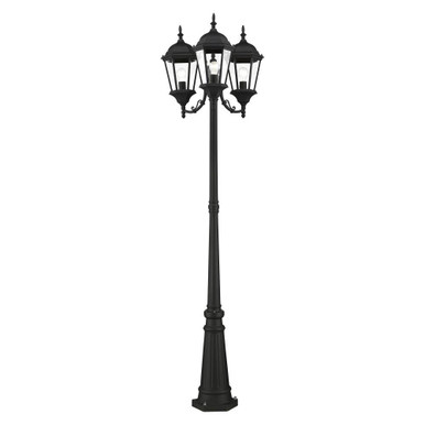 Hamilton 3 Light Outdoor Post Light in Style 24.5 x 86 Inches by Livex  - 7553-14