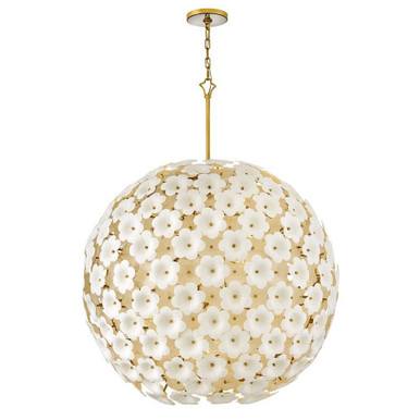 Marianne 45W 9 LED LargeGlobe Chandelier 49.2 Inch Tall by Fredrick Ramond  - FR41967DG