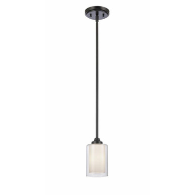 Fairbank 1 Light Mini Pendant by Innovations - 342-1S-BK-CLW