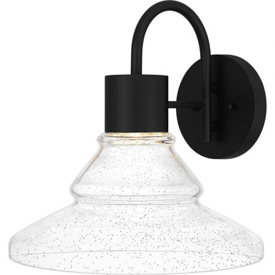 Felix 11W 1 LED Light Outdoor Wall Lantern by Quoizel - FLX8414MBK