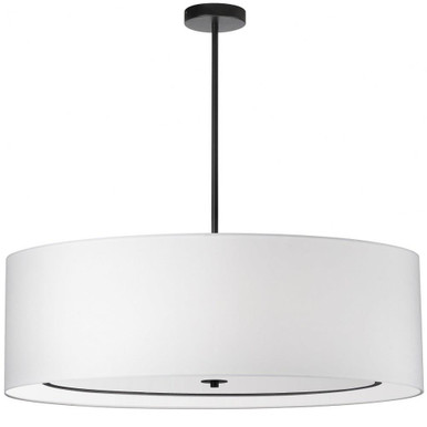 Porscha 6 Light Oversized Pendant by Dainolite - POR-406P-MB-WH