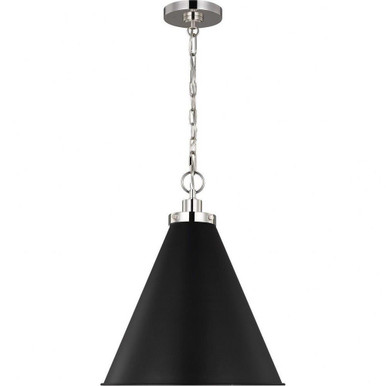 Wellfleet 1 Light Medium Cone Pendant by Visual Comfort Studio - CP1271