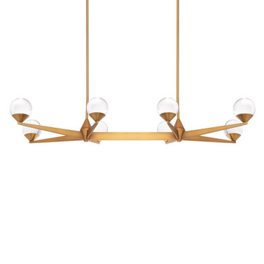 Double Bubble 8 LED Light Small Linear Chandelier by Modern Forms - PD-82044
