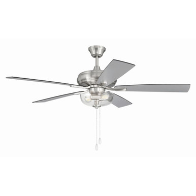 Eos 5 Blade Ceiling Fan with Light Kit 17.44 X 52 Inch Wide by Craftmade - ECF201