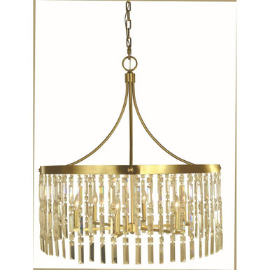 Holly 6 Light Medium Chandelier by Framburg - 5756 BR