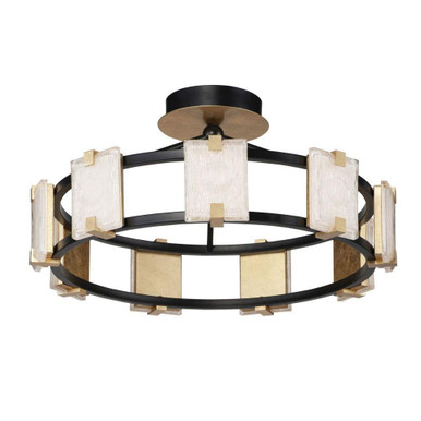Radiant 54W 9 LED 26.75 Inch Wide Semi Flush Mount by Maxim - 39530CYBKGL