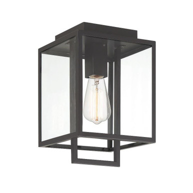 Preston 1 Light Outdoor Wall Lantern 12 Inch Tall by Designers Fountain - D297M-FM-MB