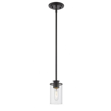 Savannah 1 Light Modern Mini Pendant by Z-Lite - 462MP-BNLP