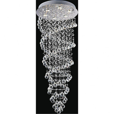 Double Spiral 6 Light 20 Inch Wide Flush Mount by CWI - 6606C20C