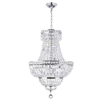 Stefania 8 Light Small Chandelier by CWI - 8003P18C