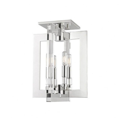 Wellington 4 Light Semi Flush Mount 16.25 x 12 Inch by Hudson Valley - 9311-PN