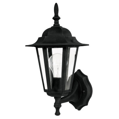 1 Light Outdoor Wall Lantern 15 Inch Tall by Capital - 9825BK