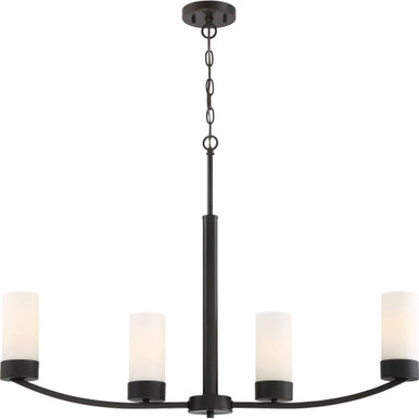 Denver 4 Light 3.63 Inch Wide Semi Flush Mount by Nuvo - 60-628