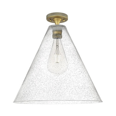 Crown Point 1 Light Berkshire Flush Mount 16 Inch Wide by Innovations - 434-1F-GBC-16_P