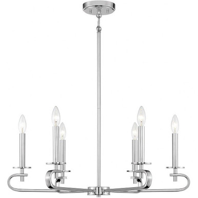 Torino 6 Light Large Chandelier by Savoy House - 1-2450-6