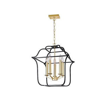 Tudor 5 Light Small Chandelier by CWI - 1223P16-5-602
