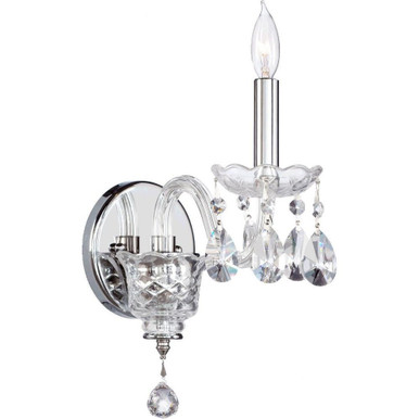 Katrina 1 Light Candle Style Wall Sconce by Quorum - 631-1-514