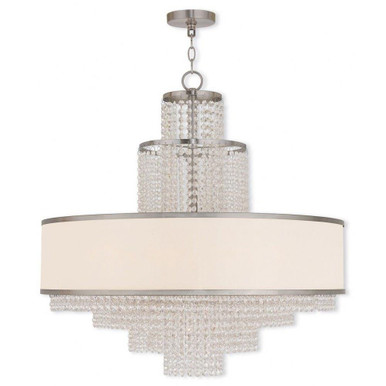 Prescott 6 Light Chandelier 23.63 Inch wide by 28.25 Inch high by Livex  - 50786-91