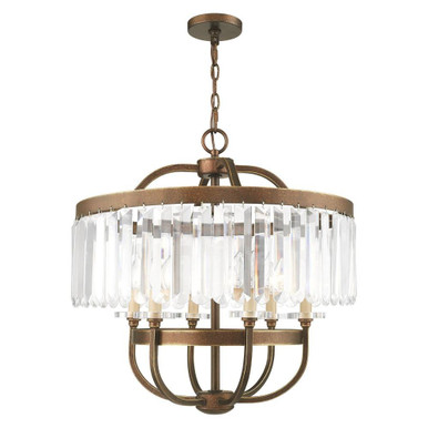 Ashton 6 Light Medium Chandelier by Livex - 50546