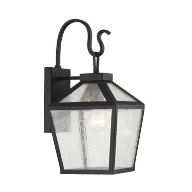 Woodstock 1 Light Outdoor Wall Lantern by Savoy House - 5-100-BK