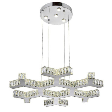 Arendelle 44 LED Light Large Chandelier by CWI - 5642P30ST-R