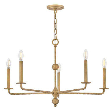 Ansel 5W 5 LED Chandelier 20 Inch Tall and 32 Inch Wide by Hinkley - 48624BNG