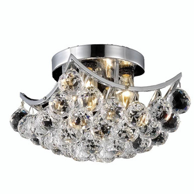 Corona 4 Light 10 Inch Wide Flush Mount by Elegant - V9800F10