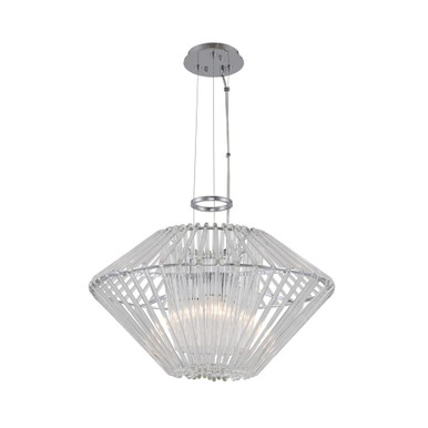 Taza 3 Light Large Pendant by Kalco - 508451CH